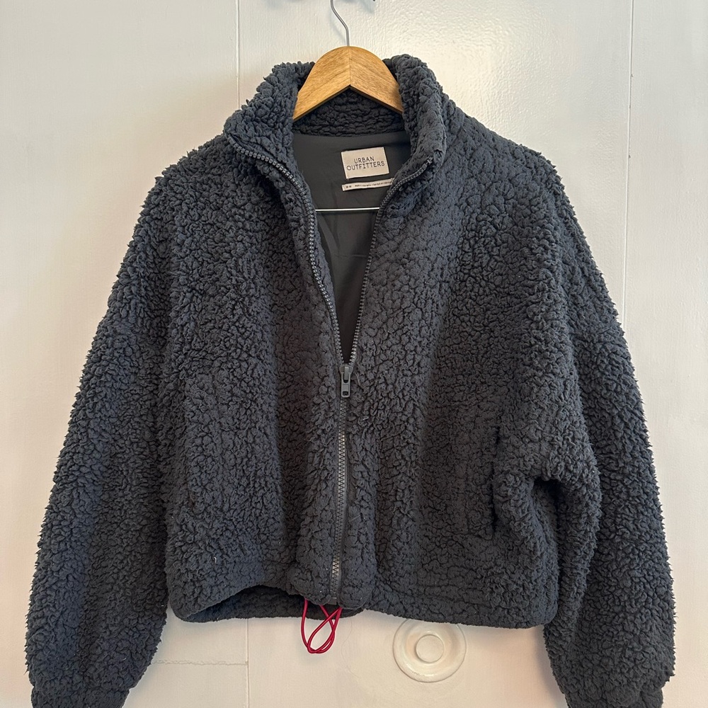 Urban Outfitters Gray Teddy Jacket